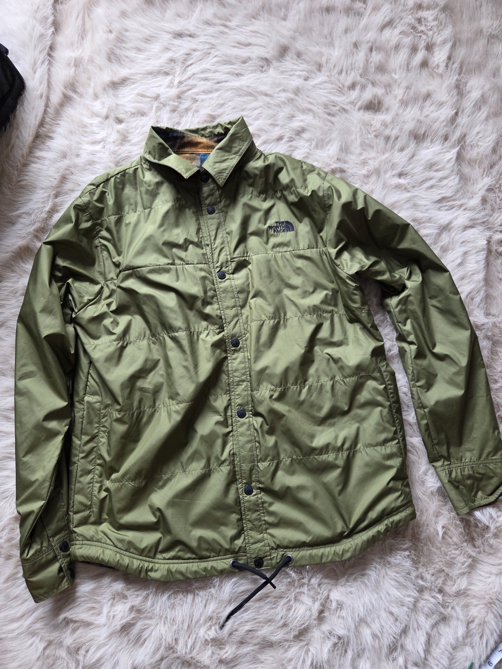 The North Face Men's Olive Green Insulated Coach Jacket - Picture 2 of 6